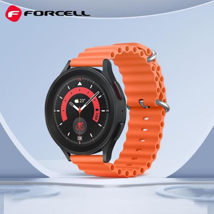 Forcell - Forcell Galaxy Watch Armband (20mm) FS01 - Orange