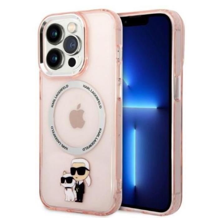 KARL LAGERFELD - Karl Lagerfeld iPhone 14 Pro Max Mobilskal Magsafe - Rosa