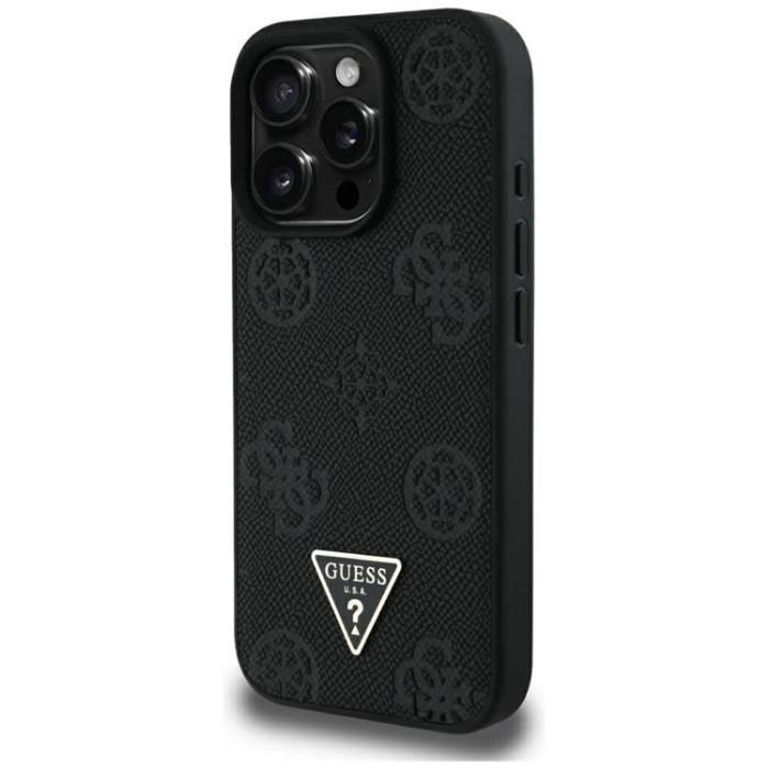 Guess - Guess iPhone 16 Pro Mobilskal MagSafe Hot Stamp Peony Triangle