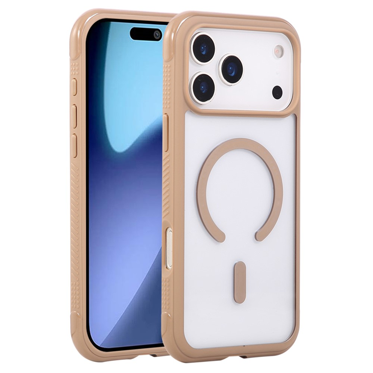 Mobilskal till iPhone 17 Pro Max MagSafe TPU+PC Transparent - Brun | 2353 | AlltMobil