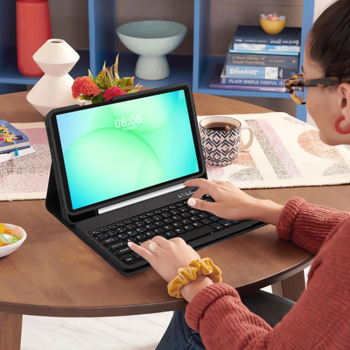 Tech-Protect - Tech-Protect Galaxy Tab A9 Fodral med Tangentbord - Svart