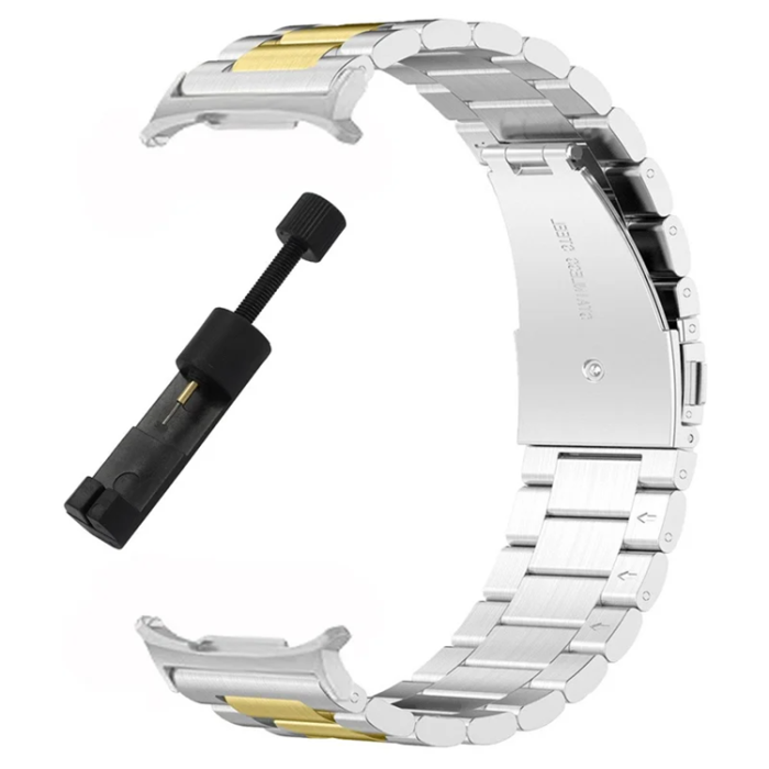 A-One Brand - Galaxy Watch 8 (44mm/40mm) Armband Stainless Steel Three Bead