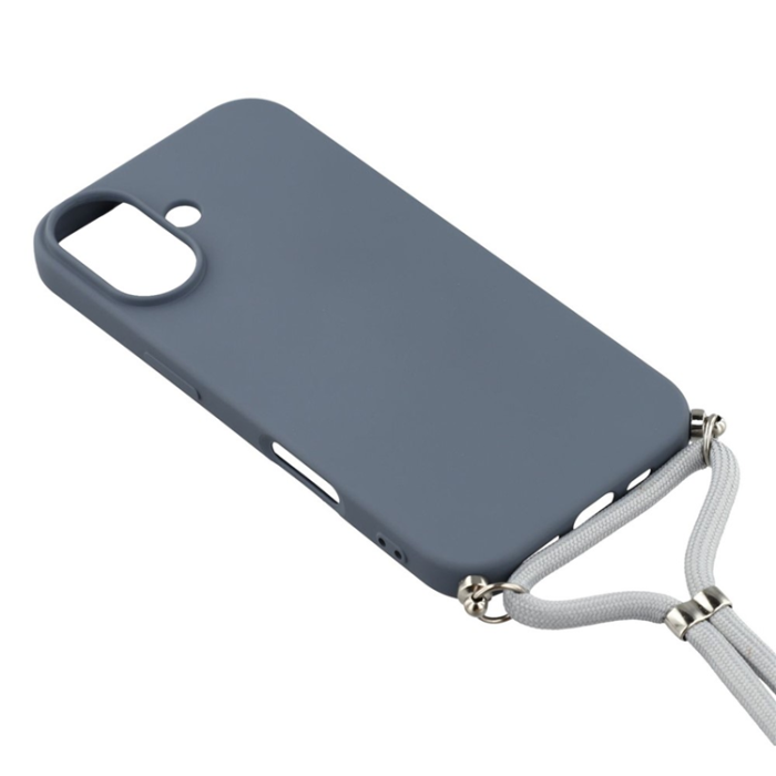 A-One Brand - iPhone 17 Mobilskal Med Axelrem - Lavender Grå