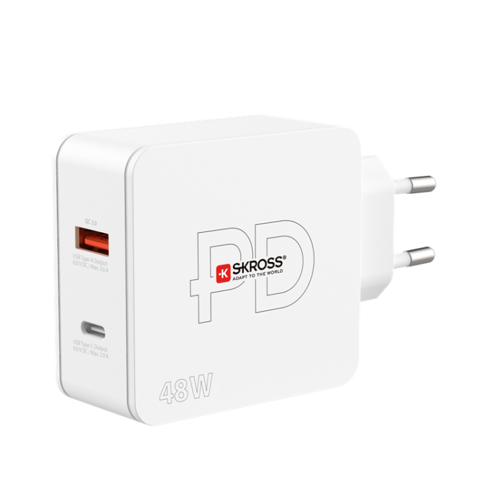 UTGATT1 - Skross Väggladdare Multipower 2 Pro Plus - Vit