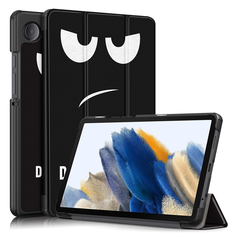 Galaxy Tab A9 Fodral Pattern Printing Tri-fold Konstläder (Rör Mig Inte) | 2353 | AlltMobil