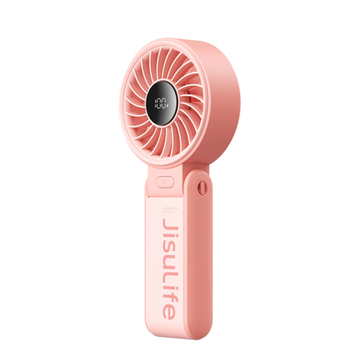 Jisulife - Jisulife Bärbar Handhållen Fläkt USB Life7 3600mAh - Rosa