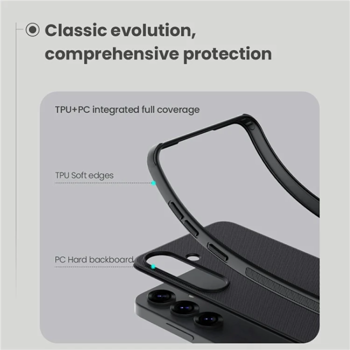 Nillkin - Nillkin Galaxy S25 Mobilskal Magsafe Frosted Shield Pro - Svart