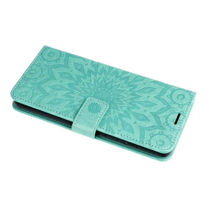OEM - Xiaomi Redmi 14C Plånboksfodral Mezzo - Mandala Grön