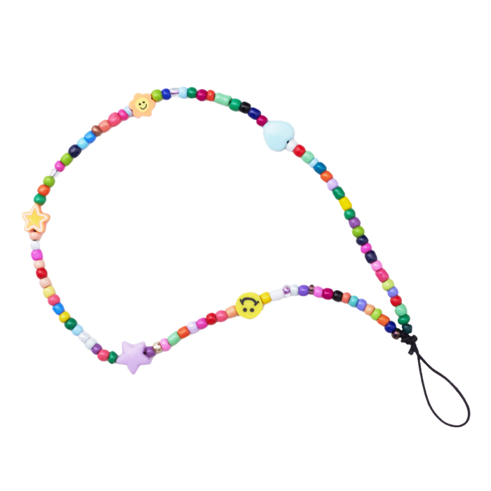 UTGATT1 - Telefonrem Beads Pattern 4 - Flerfärgad