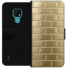 iSecrets - Pl&aring;nboksfodral till Motorola Moto E7 med Gyllene Murstenar
