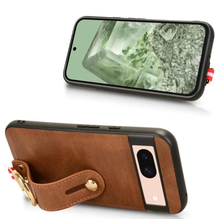 Taltech - Google Pixel 8A Halsbandsskal Ringhållare - Brun