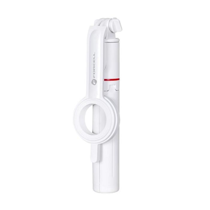 Forcell - Forcell MagSafe Selfiestick Med Trådlös Kontroll F-Grip - Vit