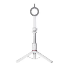 Forcell - Forcell MagSafe Selfiestick Med Trådlös Kontroll F-Grip - Vit