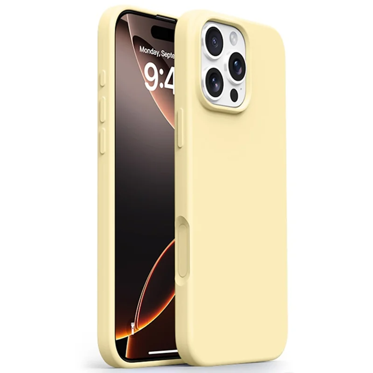 iPhone 16 Pro Mobilskal Ultra Thin Silikon - Ljus Gul | 2353 | AlltMobil
