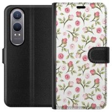 iSecrets - Pl&aring;nboksfodral till OnePlus Nord CE4 Lite med Blommigt