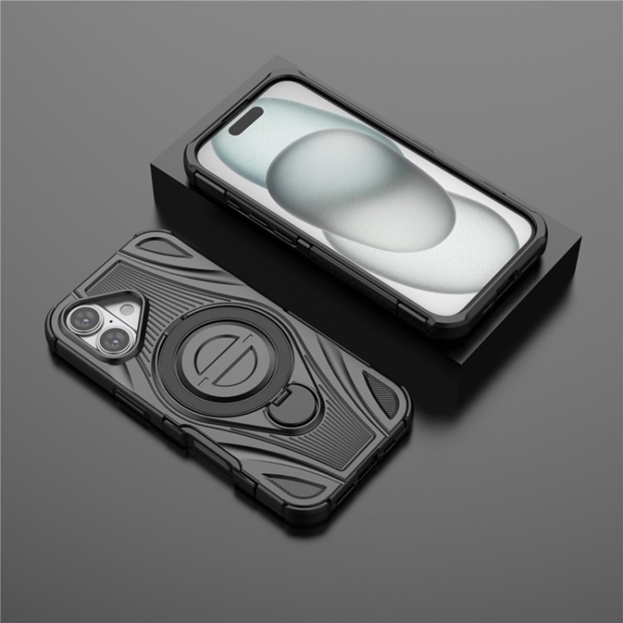 A-One Brand - iPhone 17 Mobilskal MagSafe Magnetic Kickstand - Svart