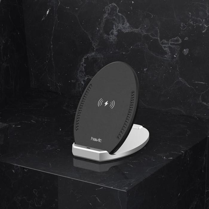 Havit - Havit 2-in-1 Trådlös Laddare 10W W3005 - Svart