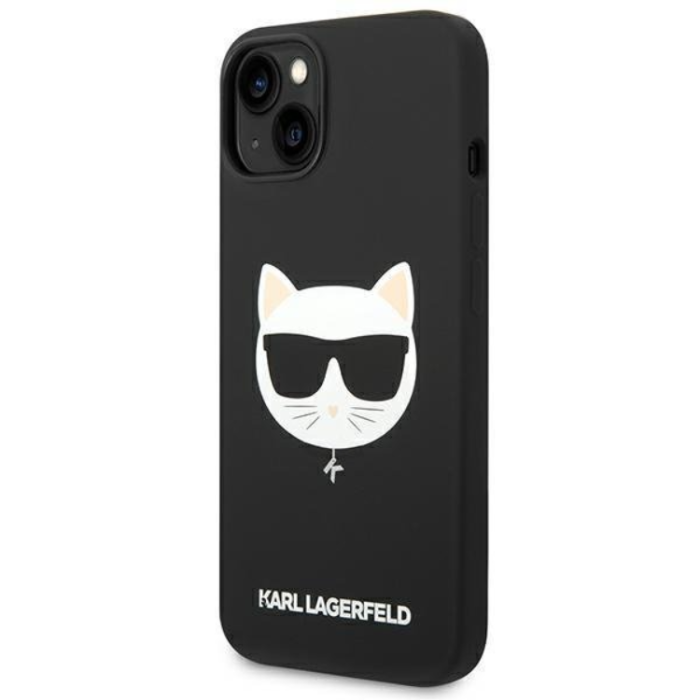 KARL LAGERFELD - Karl Lagerfeld iPhone 14 Plus Skal MagSafe Silicone Choupette Head