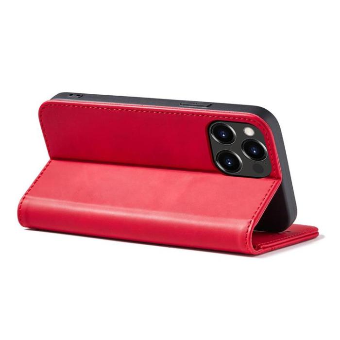 OEM - iPhone 13 Pro Max Plånboksfodral Magnet Fancy - Röd