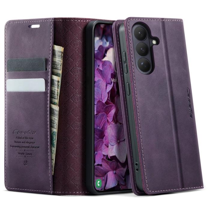 Caseme - CaseMe Plånboksfodral för Samsung Galaxy S26 Konstläder RFID - Lila