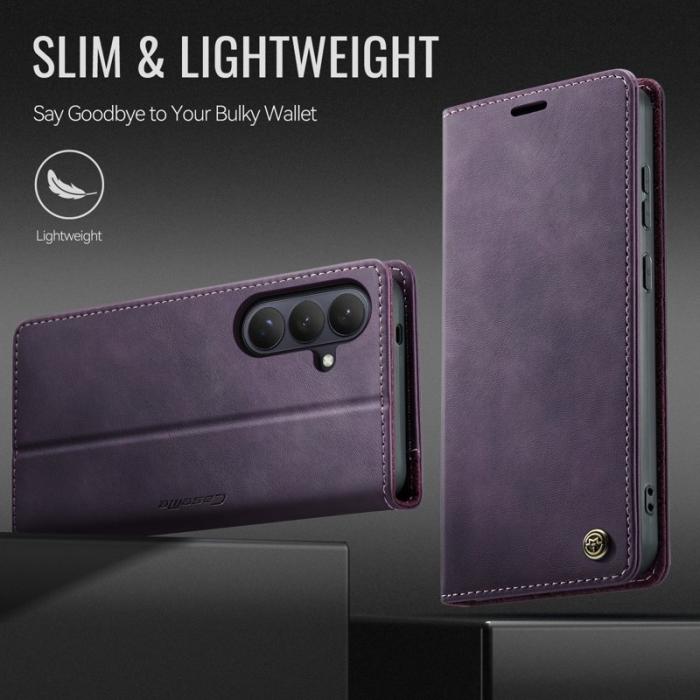 Caseme - CaseMe Plånboksfodral för Samsung Galaxy S26 Konstläder RFID - Lila