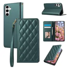 OEM - Pl&aring;nboksfodral f&ouml;r Samsung Galaxy S26 Konstl&auml;der RFID - Gr&ouml;n