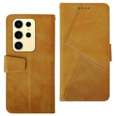 IDEWEI - IDEWEI Pl&aring;nboksfodral f&ouml;r Samsung Galaxy S26 Ultra Konstl&auml;der St&auml;ll - Brun