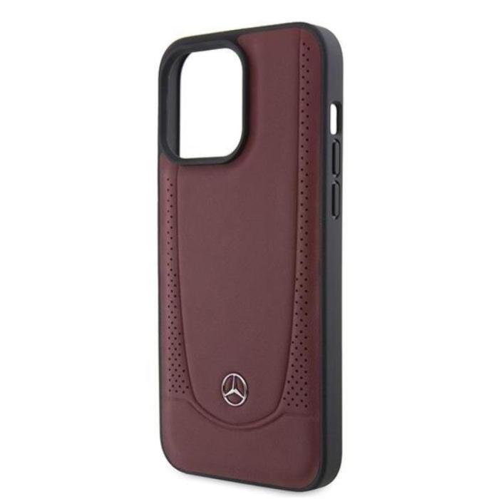 Mercedes - Mercedes iPhone 15 Pro Mobilskal Läder Urban - Röd