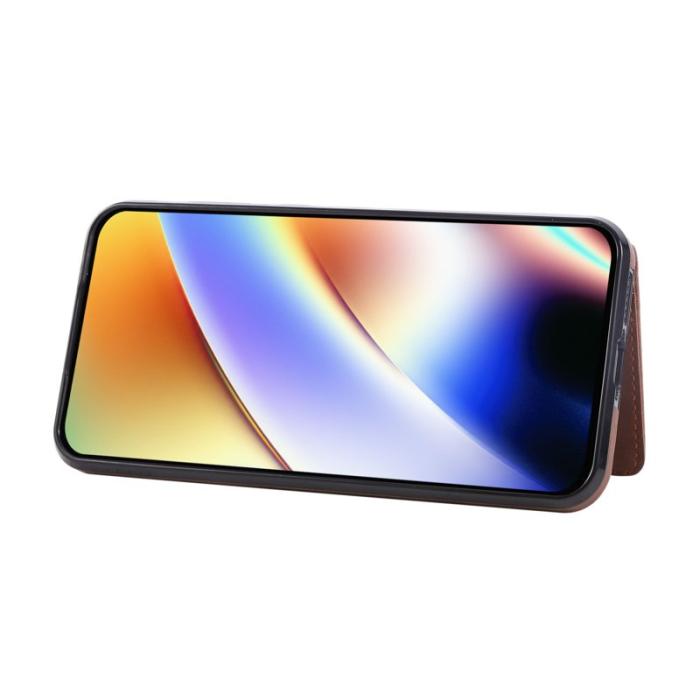 OEM - Mobilfodral för Samsung Galaxy S26 Konstläder + TPU med Kickstand - Brun