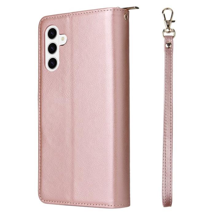 OEM - Mobilfodral för Samsung Galaxy S26 Plus Konstläder 9 kortfack - Roséguld