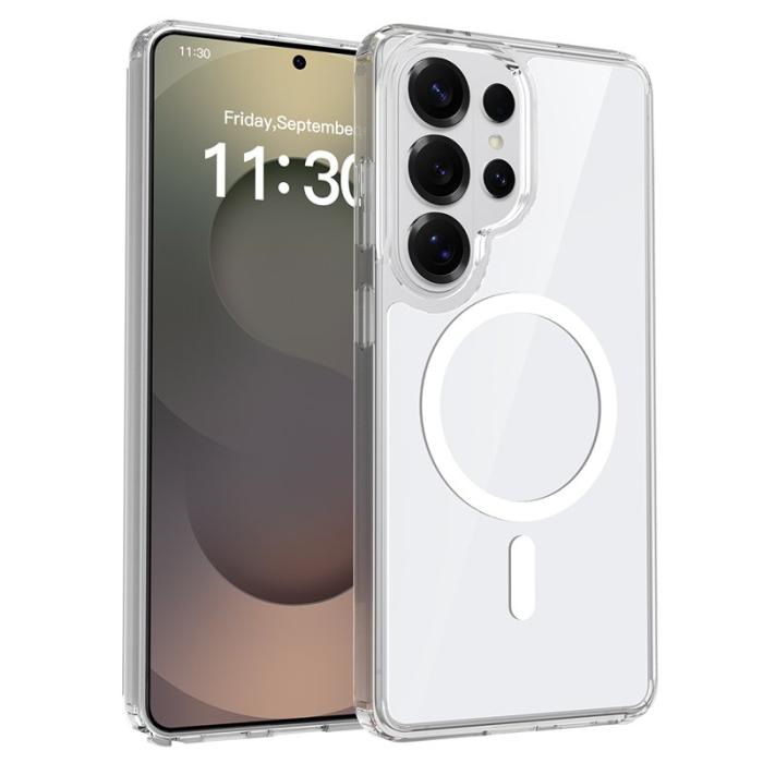 OEM - Mobilskal för Samsung Galaxy S26 Ultra Magnetiskt TPU + PC - Vit