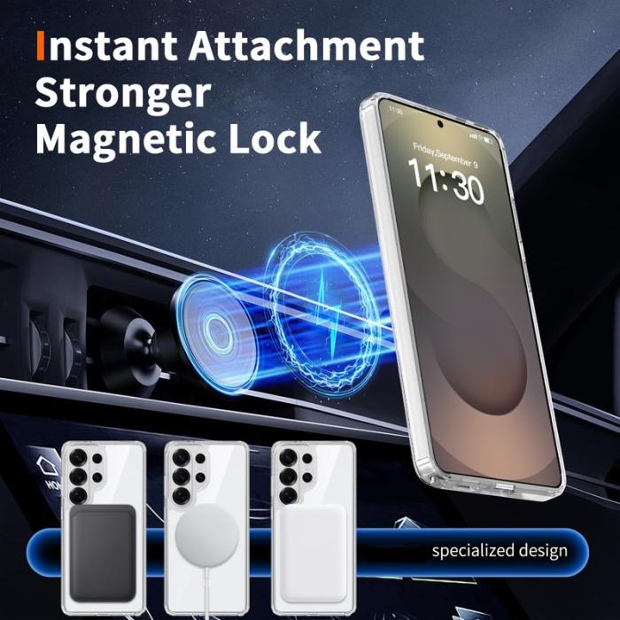 OEM - Mobilskal för Samsung Galaxy S26 Ultra Magnetiskt TPU + PC - Vit