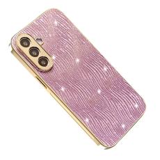 OEM - Mobilskal f&ouml;r Samsung Galaxy S26 Elektropolerad Textur PU + TPU - Rosa