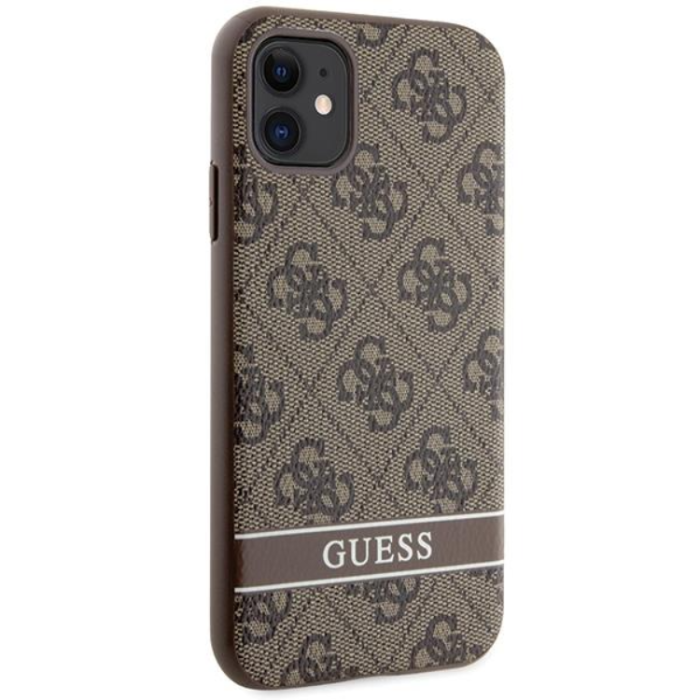 Guess - Guess iPhone 11/XR Mobilskal Stripe - Brun