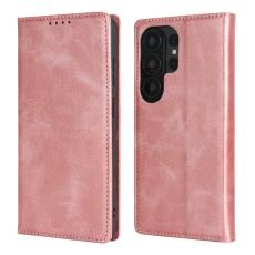 OEM - Mobilskal f&ouml;r Samsung Galaxy S26 Ultra Magnetiskt Konstl&auml;der - Ros&eacute;guld