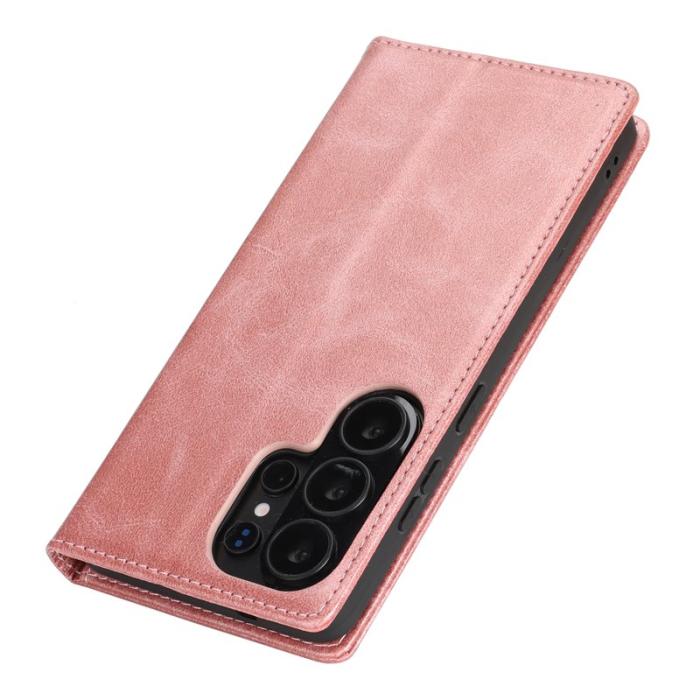 OEM - Mobilskal för Samsung Galaxy S26 Ultra Magnetiskt Konstläder - Roséguld