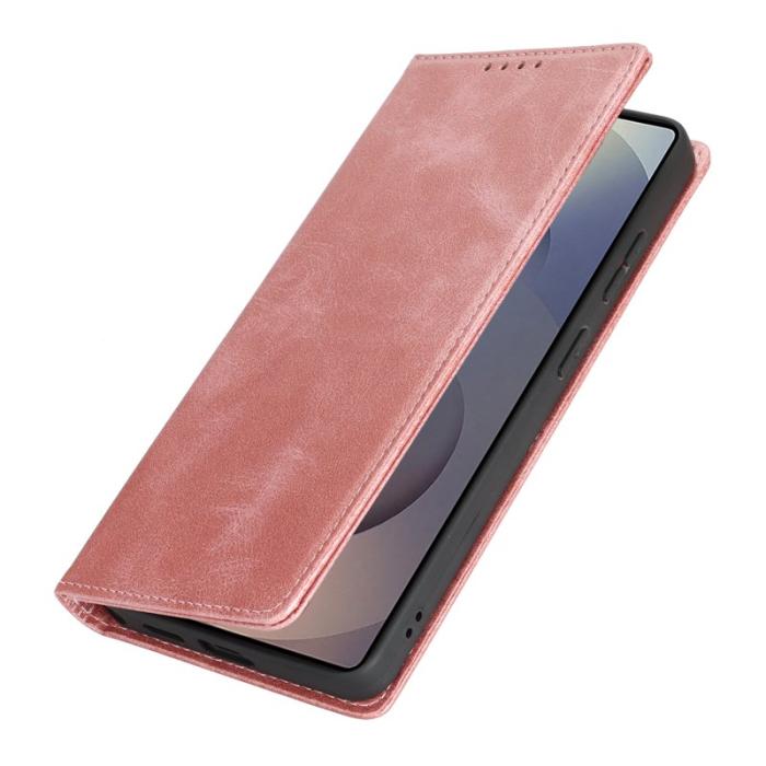 OEM - Mobilskal för Samsung Galaxy S26 Ultra Magnetiskt Konstläder - Roséguld