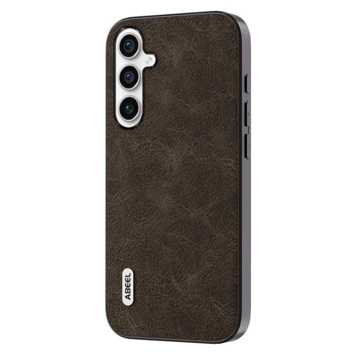 ABEEL - ABEEL Mobilskal till Samsung Galaxy A34 5G Litchi Textur Khaki