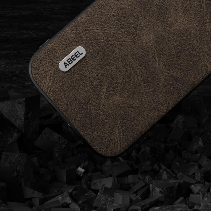 ABEEL - ABEEL Mobilskal till Samsung Galaxy A34 5G Litchi Textur Khaki