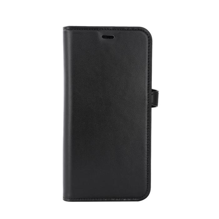 BUFFALO - BUFFALO äkta läder iPhone 15 Plus Plånboksfodral 3 Kort Magsafe - Svart