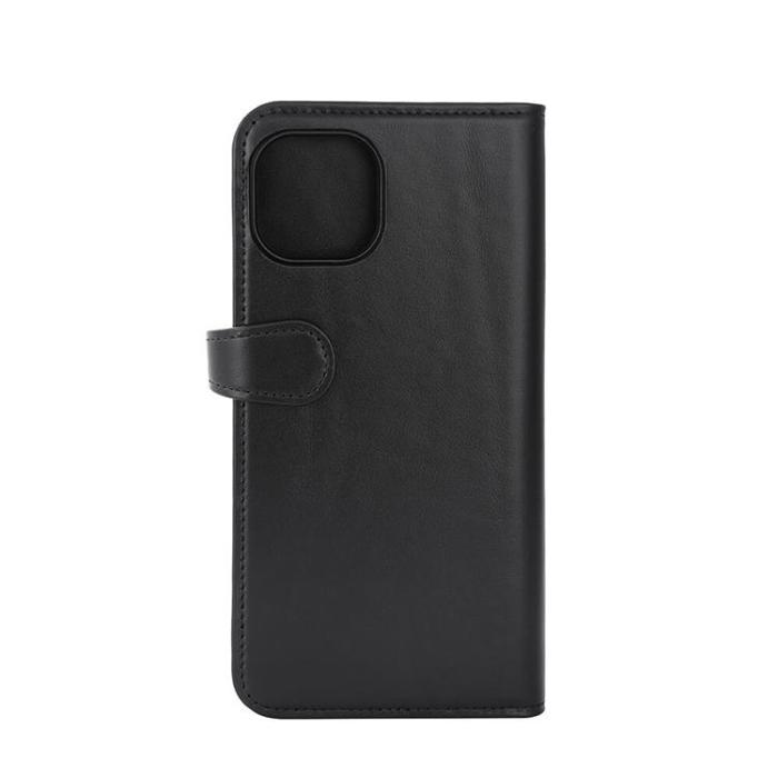 BUFFALO - BUFFALO äkta läder iPhone 15 Plus Plånboksfodral 3 Kort Magsafe - Svart