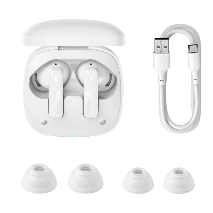 BASEUS - Baseus TWS In-Ear Hörlurar Bowie E19 - Vit