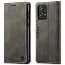 AUTSPACE - AUTSPACE A01 f&ouml;r Samsung Galaxy A33 5G Pl&aring;nboksfodral Konstl&auml;der - Brun