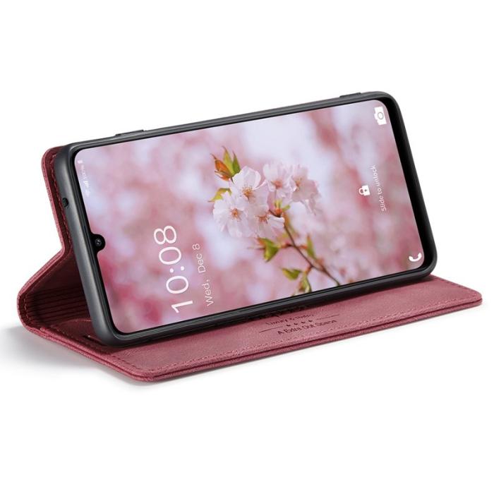 AUTSPACE - AUTSPACE A01 för Samsung Galaxy A33 5G Plånboksfodral Konstläder - Röd