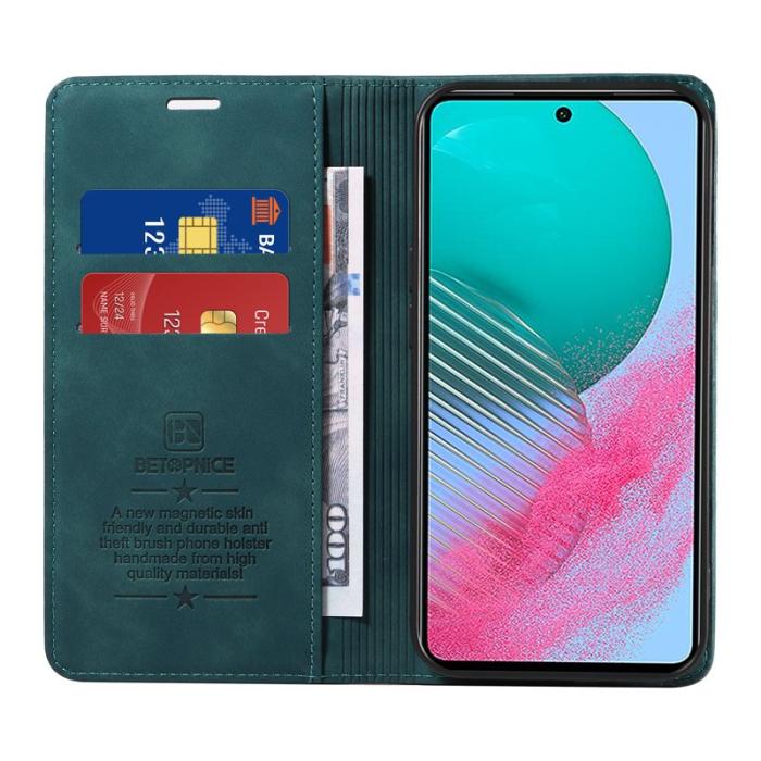 BETOPNICE - BETOPNICE 003 för Samsung Galaxy M54 5G Plånboksfodral Konstläder - Grön