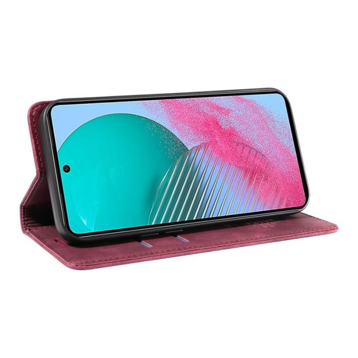 BETOPNICE - BETOPNICE 003 för Samsung Galaxy M54 5G Plånboksfodral Konstläder - Röd