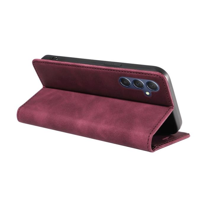 BETOPNICE - BETOPNICE 003 för Samsung Galaxy M54 5G Plånboksfodral Konstläder - Röd