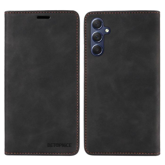 BETOPNICE - BETOPNICE 003 för Samsung Galaxy M54 5G Plånboksfodral Konstläder - Svart