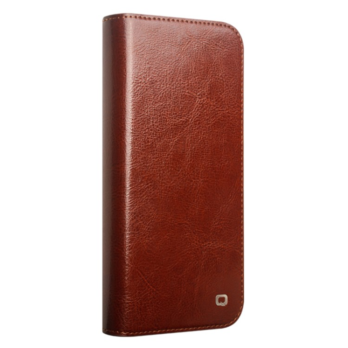 QIALINO - Qialino iPhone 16 Plånboksfodral Äkta Läder Korthållare