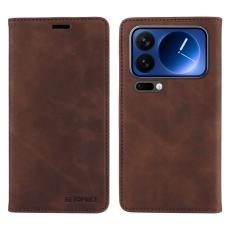 BETOPNICE - BETOPNICE Xiaomi 17 Pro Pl&aring;nboksfodral Konstl&auml;der - Brun